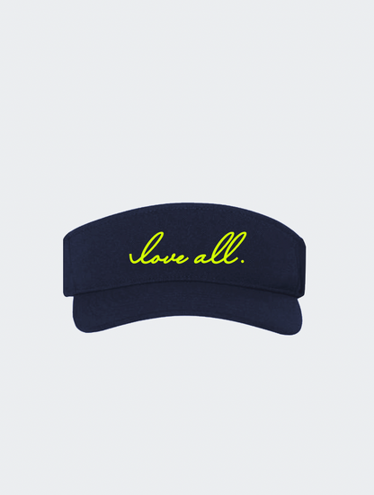 "Love all" Performance Visor (Navy)