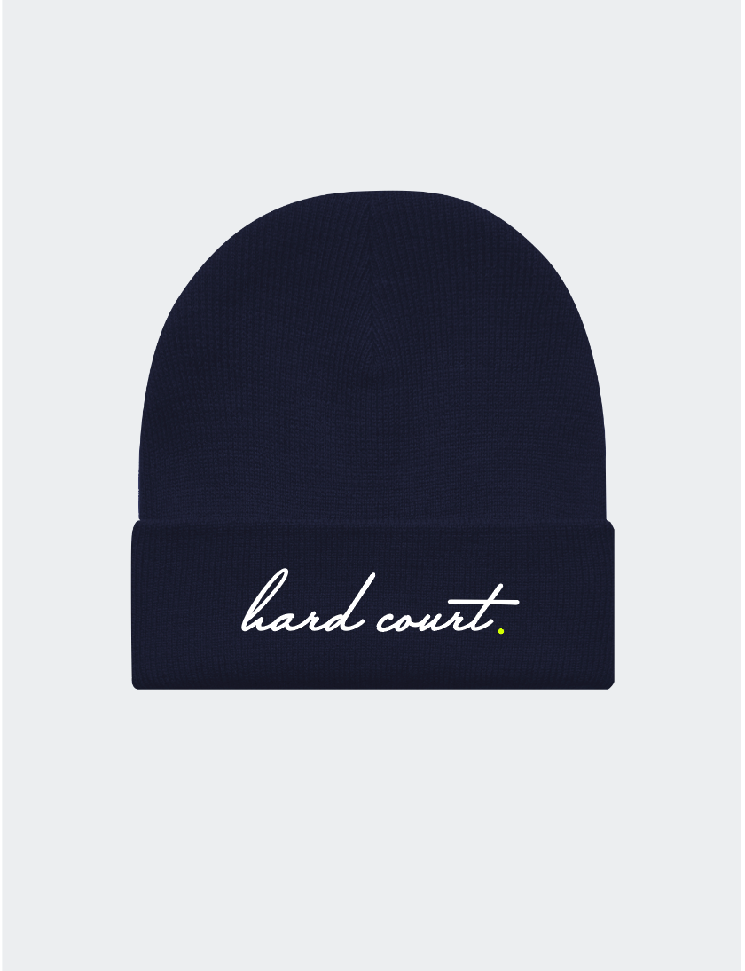 "Hardcourt" Cuff Beanie (Dark Navy)