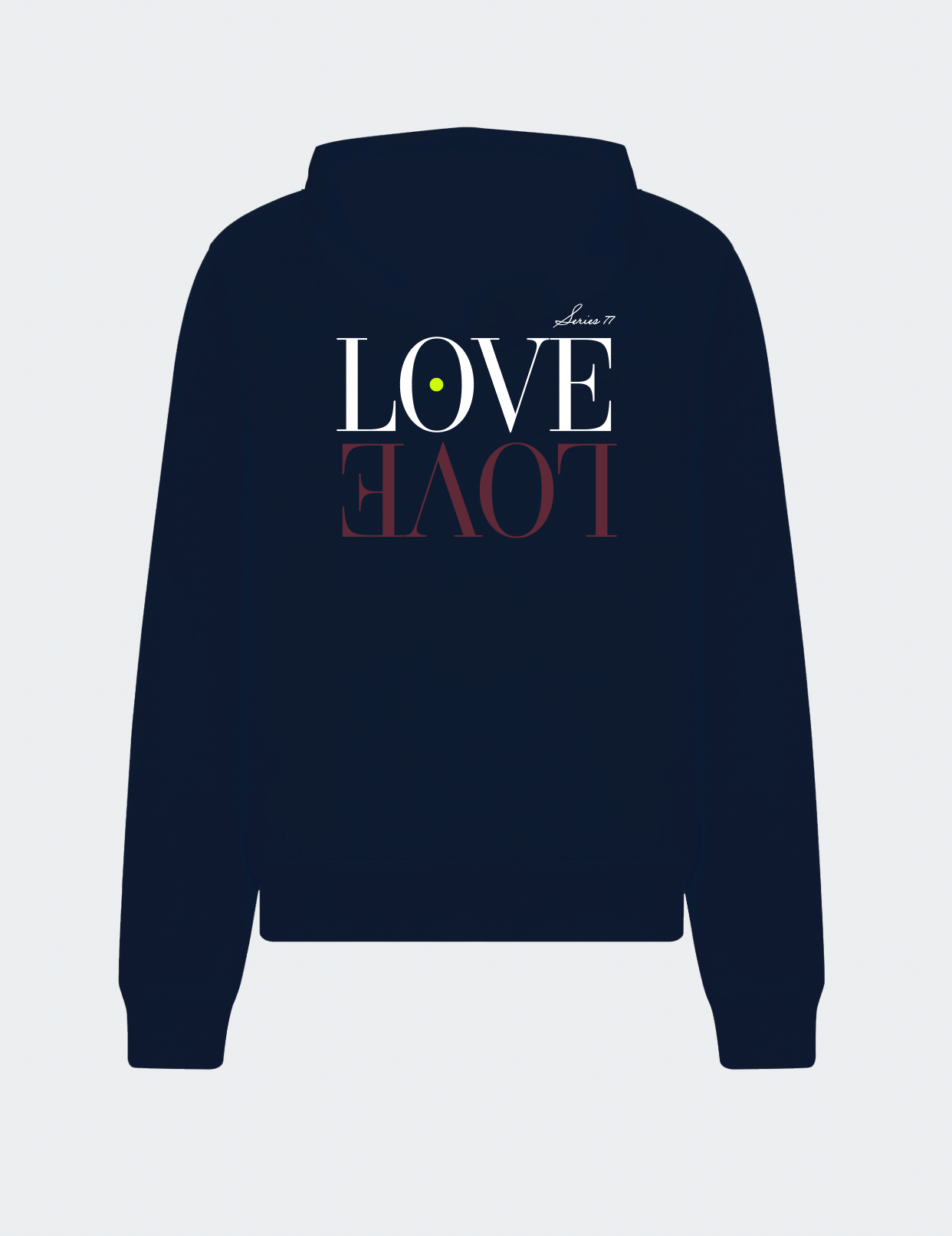Fall 2025 "Love Love" Lightweight Zip Hoodie