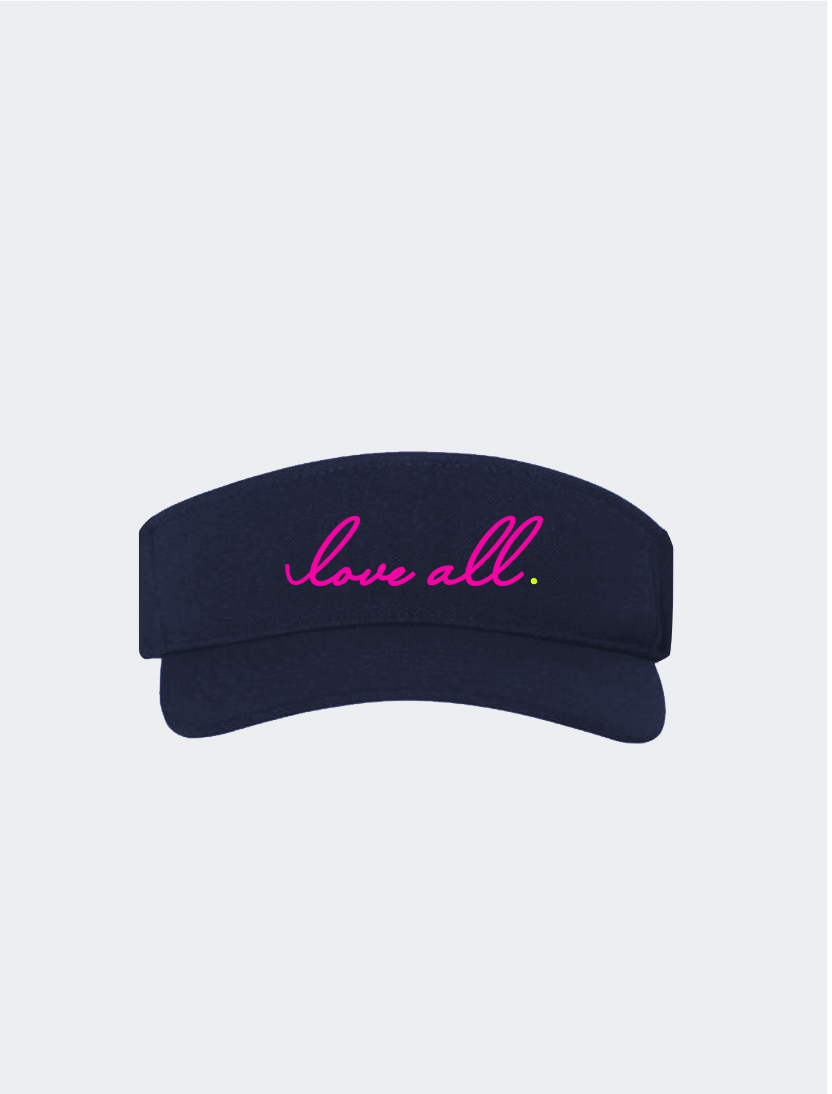 "Love all" Performance Visor (Navy)