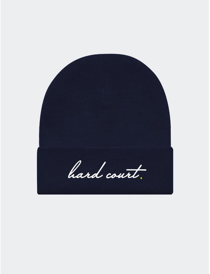 "Hardcourt" Cuff Beanie (Dark Navy)