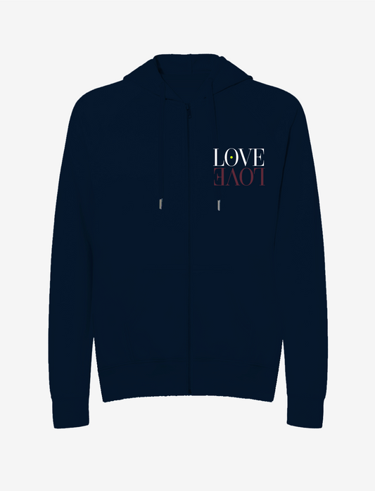 Fall 2025 "Love Love" Lightweight Zip Hoodie