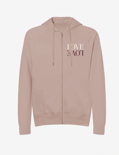 Fall 2025 "Love Love" Lightweight Zip Hoodie